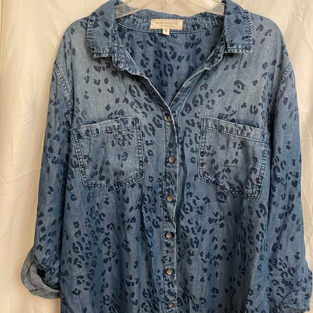 Long sleeve denim button up